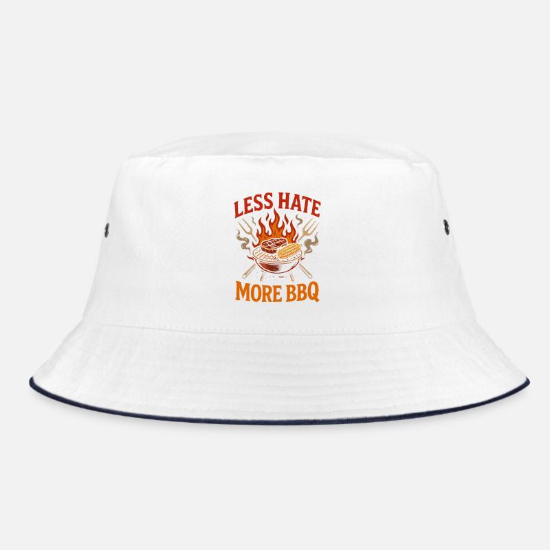 Less hate, more BBQ Bucket Hat