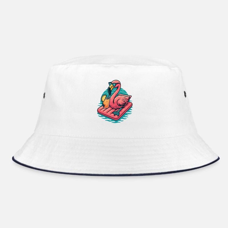 Flamingo Beach Lounge-Atmosphäre Bucket Hat