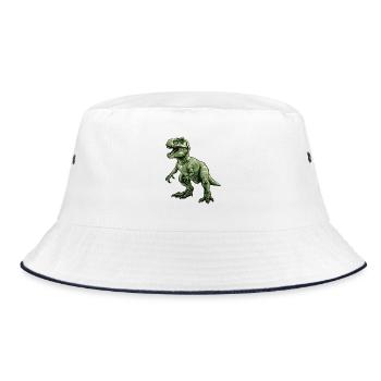 Vert Rétro Dino T Rex - Bob - blanc/marine - Devant