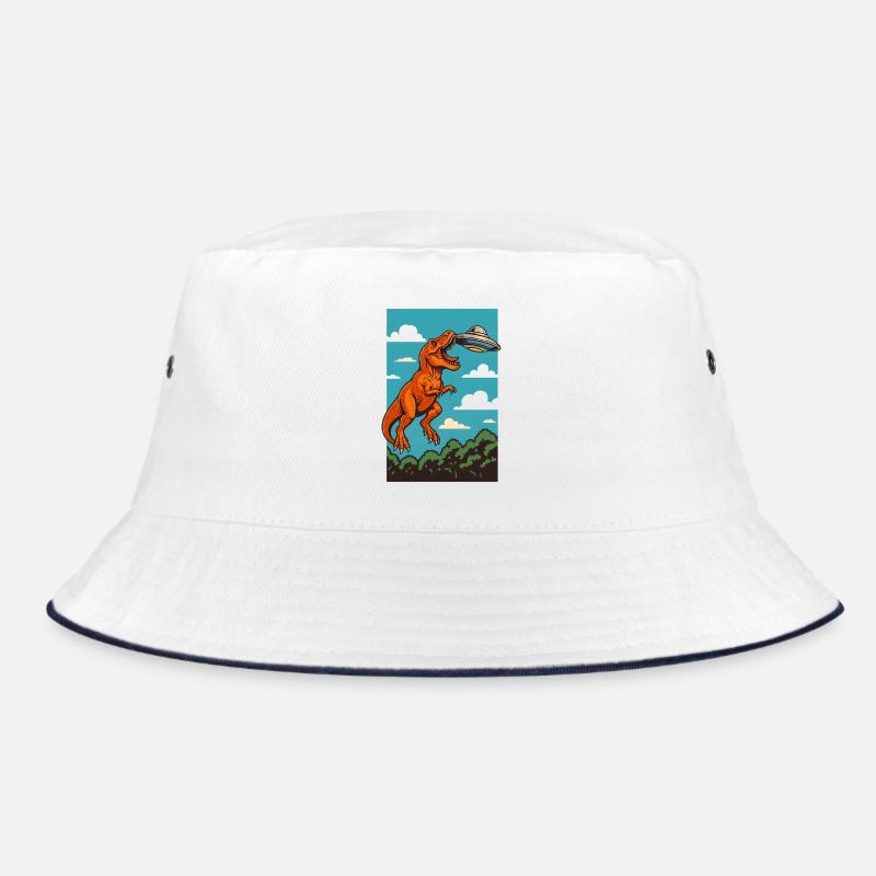 T Rex Fängt Ufo Sky Encounter Bucket Hat