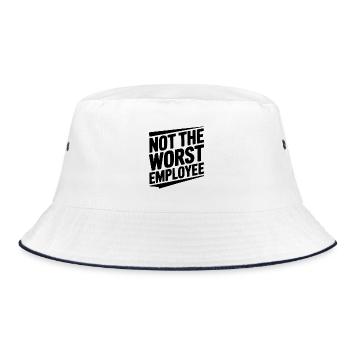 Not The Worst Employee - Bucket Hat - white/navy - Front