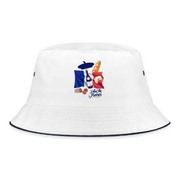 France, je suis Français, j'aime la France - Bob - blanc/marine - Devant