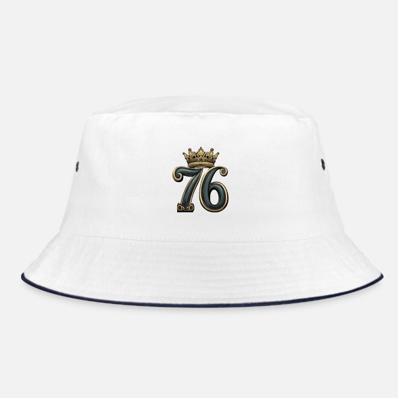 76 Zahl Krone Bucket Hat