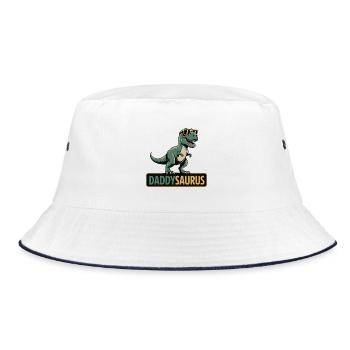 DaddySaurus Dino Tee - Bob - blanc/marine - Devant