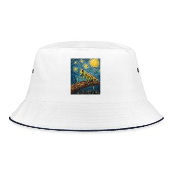 sauterelle sauterelle style Van Gogh - Bob - blanc/marine - Devant