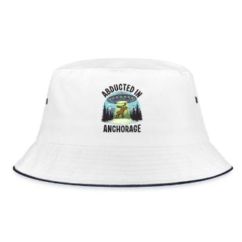 Abducted in Anchorage - Bucket Hat - white/navy - Front
