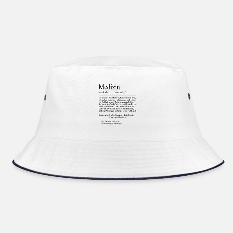Unispruch "Medizin" Student Geschenk, Studenten Bucket Hat