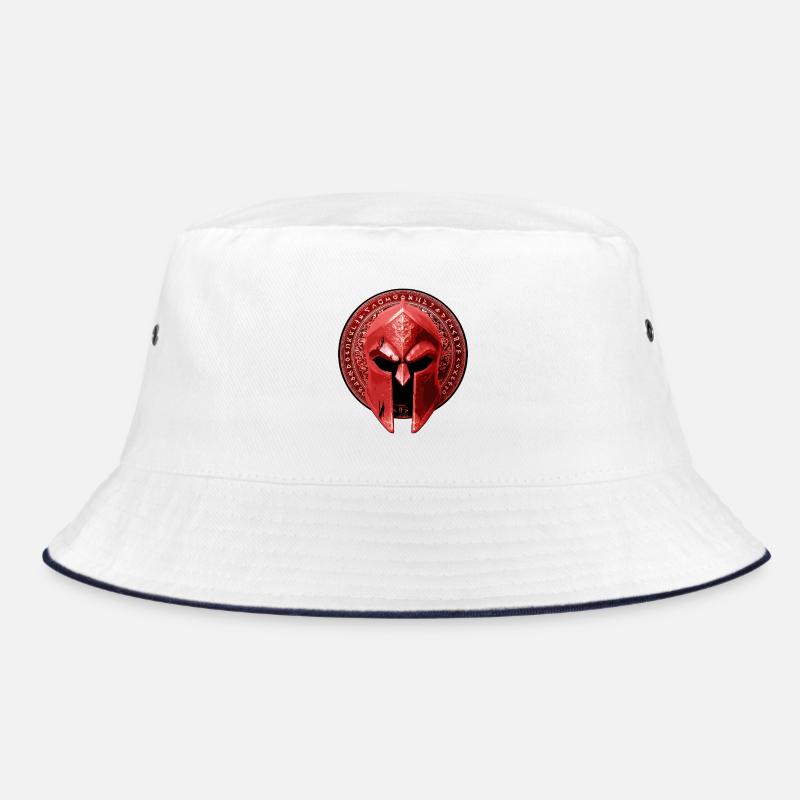 Spartan Helmet Gladiator Red Bucket Hat