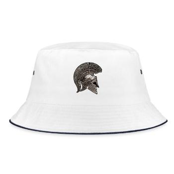 Casque Spartiate Symbole Mythologie - Bob - blanc/marine - Devant