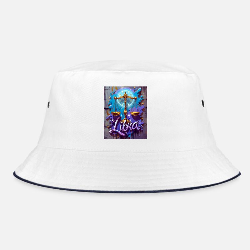 Libra - Bucket Hat - white/navy