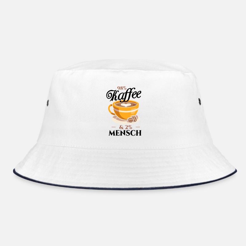 98% Coffee, 2% Human - Coffee Lovers Office Bucket Hat