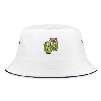 Lustiges Küchengeschenk für Freundin Humor Küche - Bucket Hat - Weiß/Navy - Vorne