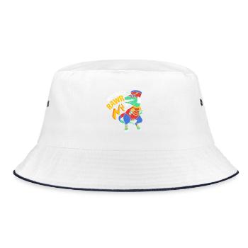 Nussknacker Weihnachten - Bucket Hat - Weiß/Navy - Vorne