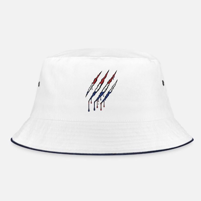 Netherlands Claw Holland Oranje Scratch Marks Bucket Hat