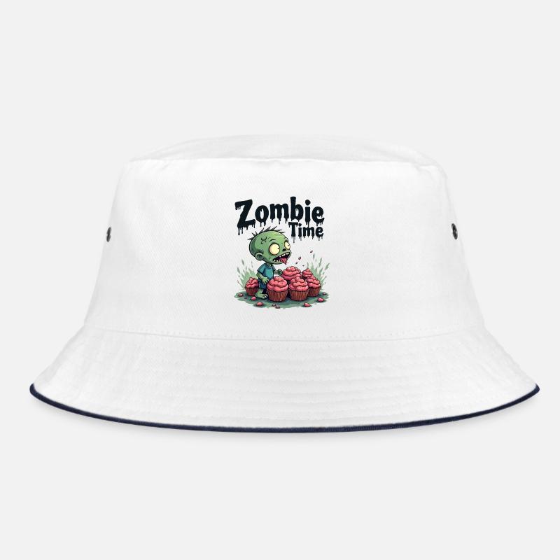 Zombie Time Cupcake Comic Bucket Hat