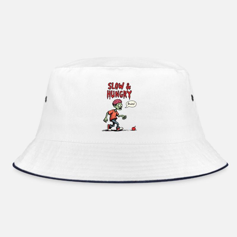 Slow & Hungry Zombie Comic Bucket Hat