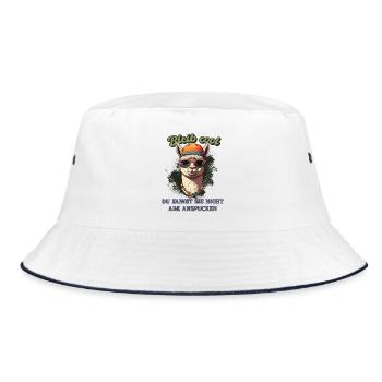 Llama Saying - Restez cool, chemise amusante drôle - Bob - blanc/marine - Devant