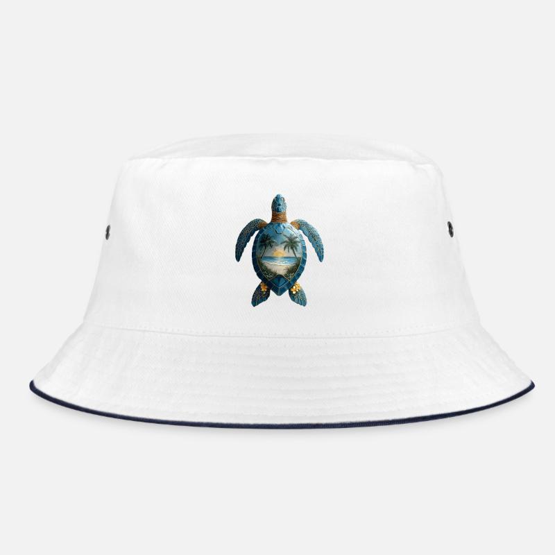 Turtle Waves Surf Turtle Surfer Turtles Bucket Hat