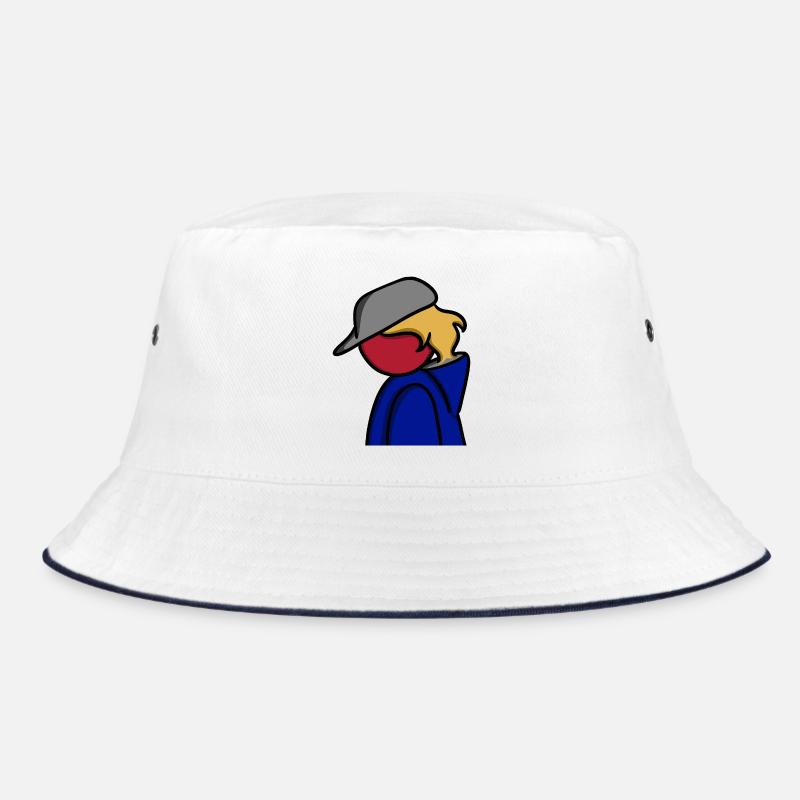 Ein Blick auf Blau Bucket Hat