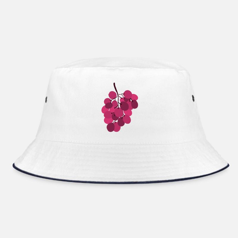 Vivid Pink Grapes Cluster Bucket Hat