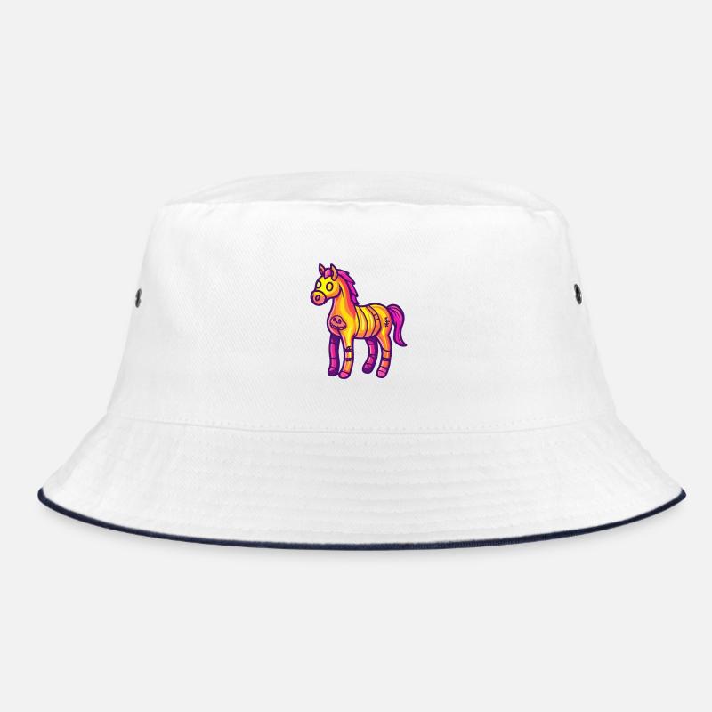 Cheval Halloween Zombie - Bob - blanc/marine