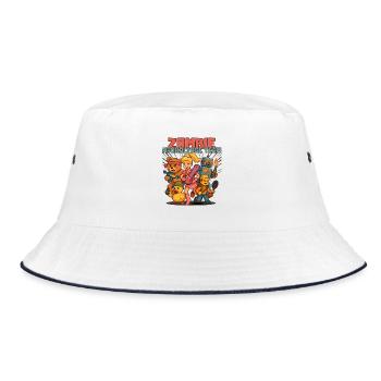 Zombie Apocalypse Team - Bucket Hat - white/navy - Front