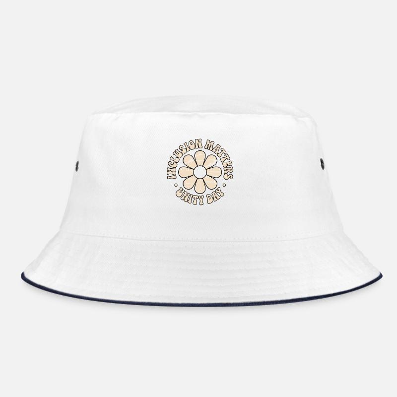 Inklusion Botschaft Retro Blumen Bucket Hat