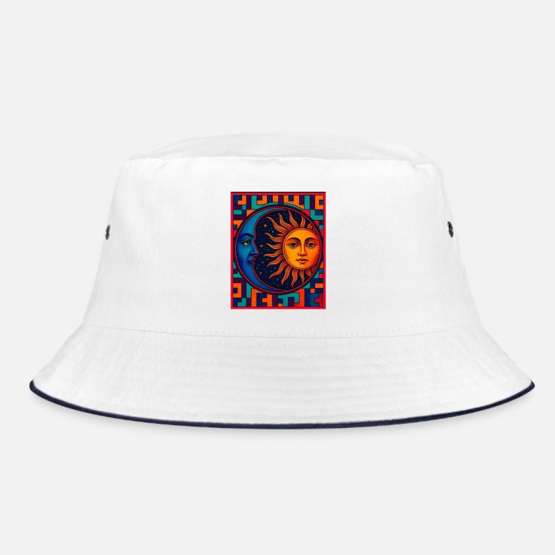 Sonne und Mond Neonprisma Bucket Hat