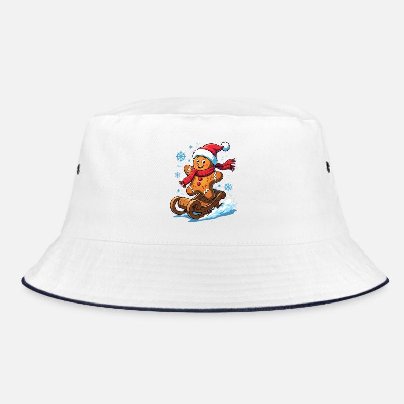 Lebkuchenmann auf dem Schlitten Bucket Hat