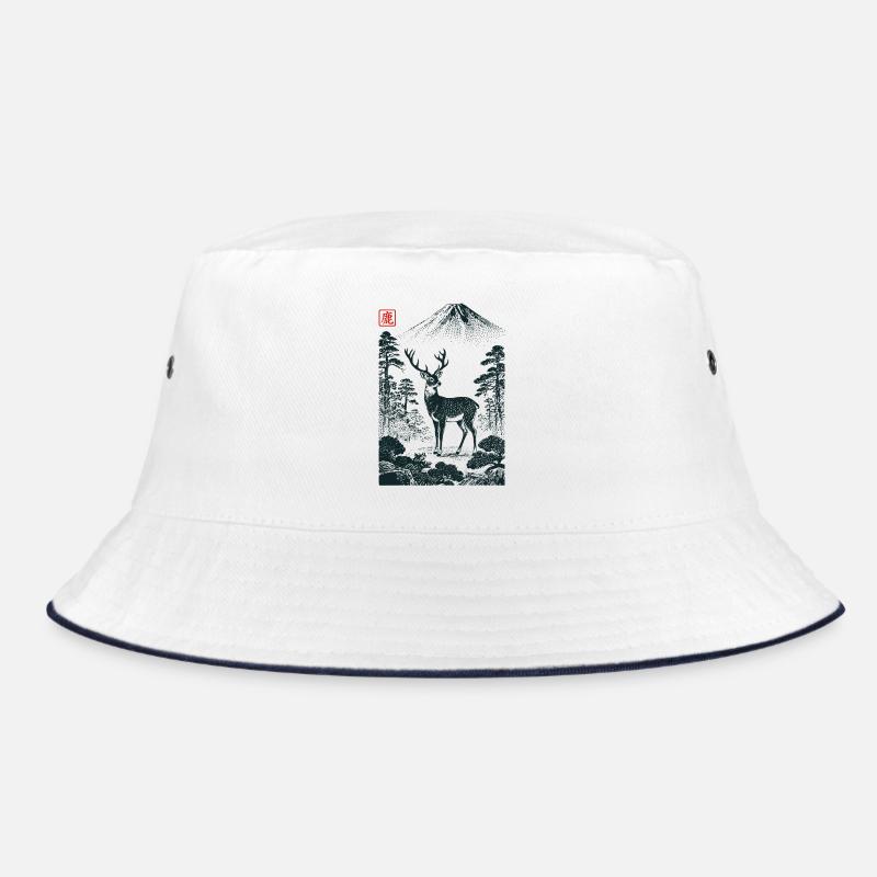 Mystischer Hirsch mit Hanko Stempel Bucket Hat