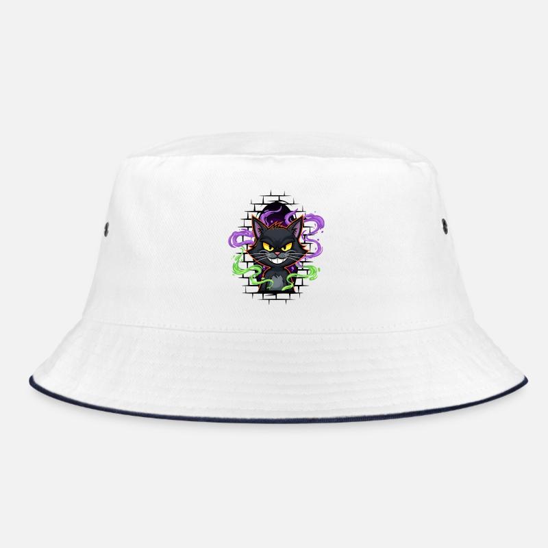 Graffiti Katze Neon Bucket Hat