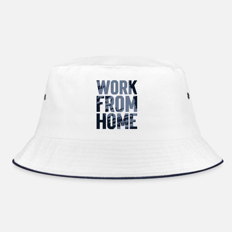 Work from Home Textured Bucket Hat