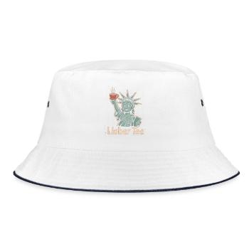 Cher thé Liberty Design - Bob - blanc/marine - Devant