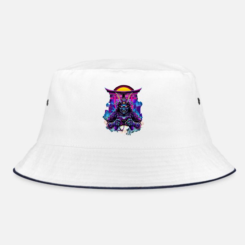 Samurai Maske gaming Controller Sythwave gaming  Bucket Hat