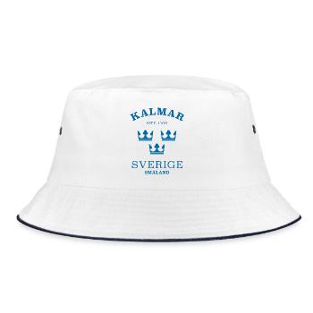 Kalmar Sverige Schweden - Bucket Hat - Weiß/Navy - Vorne