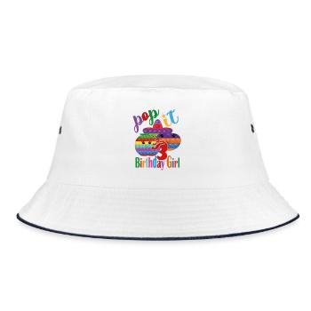 pop-it Fille d’anniversaire 3 - Bob - blanc/marine - Devant