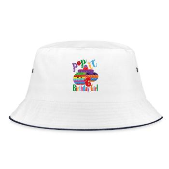 pop it Fille d’anniversaire 6 - Bob - blanc/marine - Devant