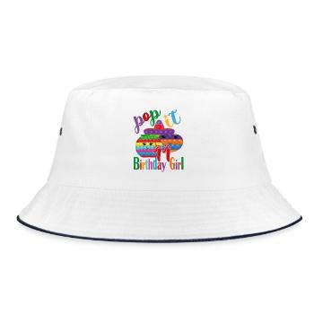 pop-it Fille d’anniversaire 11 - Bob - blanc/marine - Devant