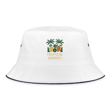 Énergie tropicale – Conception de fruits estivaux - Bob - blanc/marine - Devant