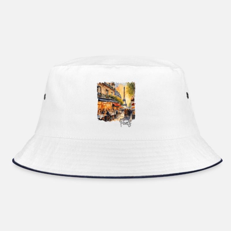 Pariser Aquarell, Paris, Frankreich Bucket Hat