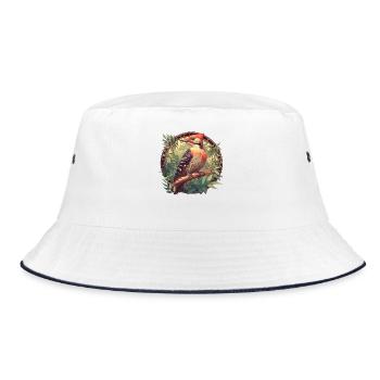 Woodpecker Woodpecker - Bucket Hat - white/navy - Front