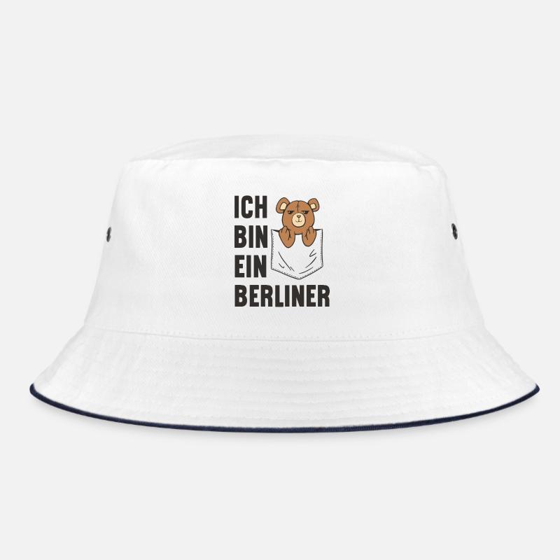 Ein frecher Taschen-Teddybär! Ich bin ein Berliner Bucket Hat