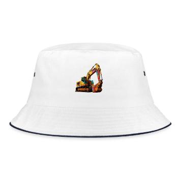 Excavatrice explosive couleur - Bob - blanc/marine - Devant