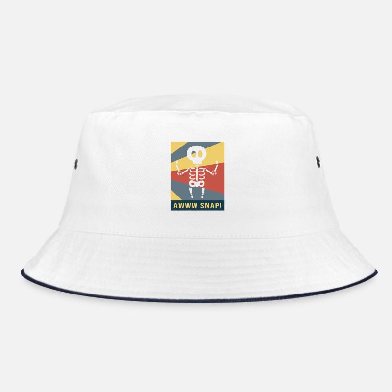 Armbruch Halloween Skelett Knochen Knochenbruch Bucket Hat