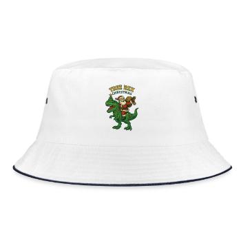 Noël – Tree Rex Weihnachten - Bucket Hat - Weiß/Navy - Vorne