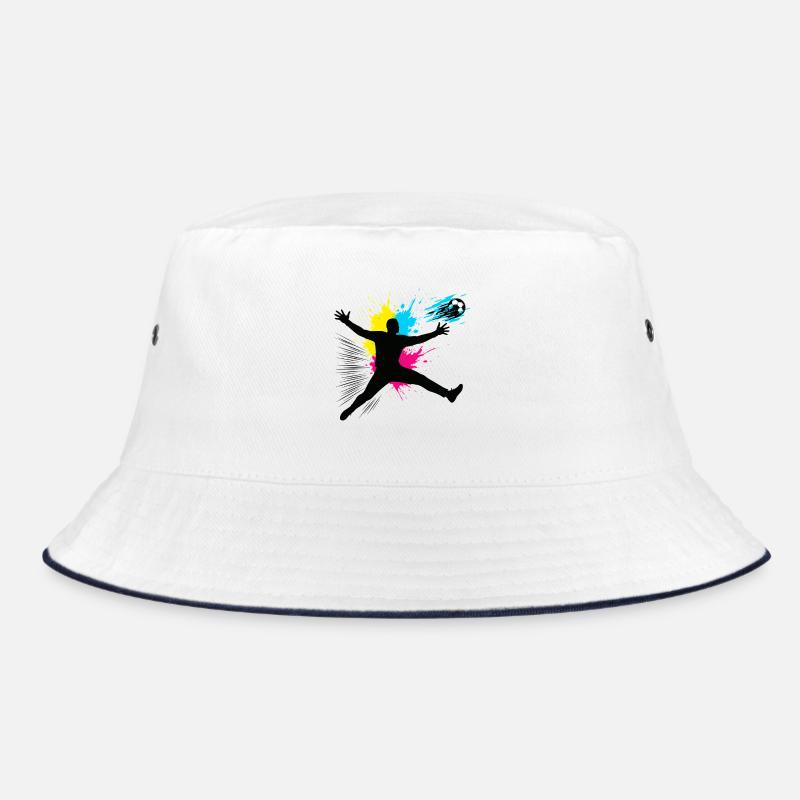 Fußball Torwart Sprung Mit Farbexplosion Bucket Hat