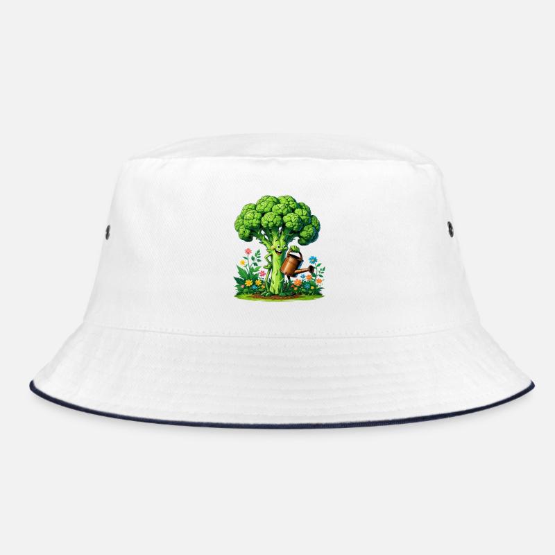 Cheerful Broccoli Gardener Bucket Hat