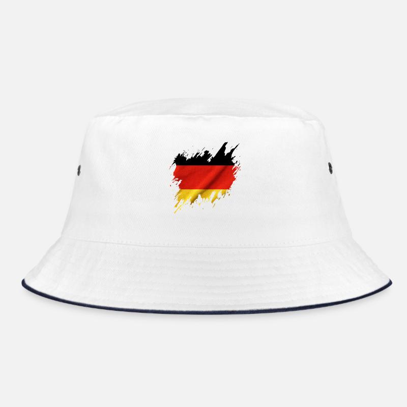 Germany flag, ripped style Bucket Hat