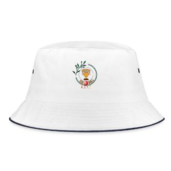 Kinball Winner Kinballer Player Victory - Bucket Hat - white/navy - Front