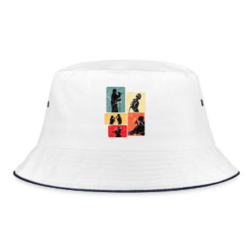 Singing Singers - Bucket Hat - white/navy - Front